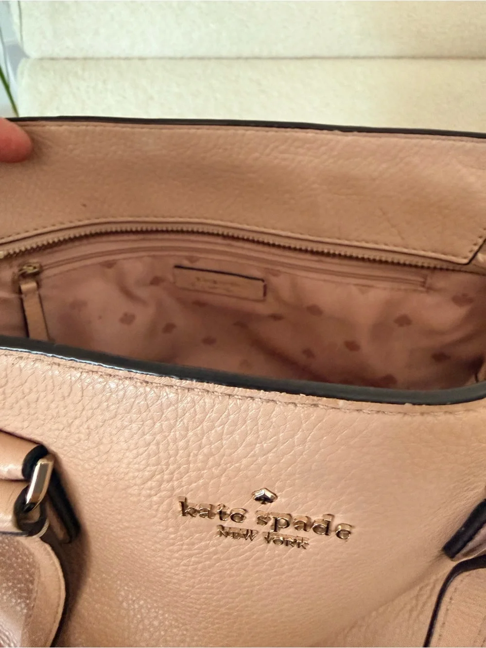 kate spade New York Jackson Medium Satchel - Blush Pink Leather